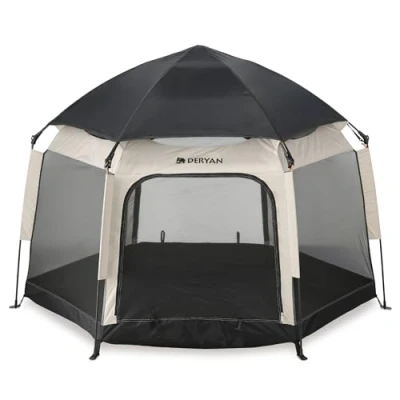 Afbeelding van Deryan Up To Go Kinderbox Draagbare Pop Reisbox Strandtent Sand
