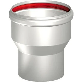 Afbeelding van Burgerhout rvs verloop enkelw. Ø 80 100 x 125 mm
