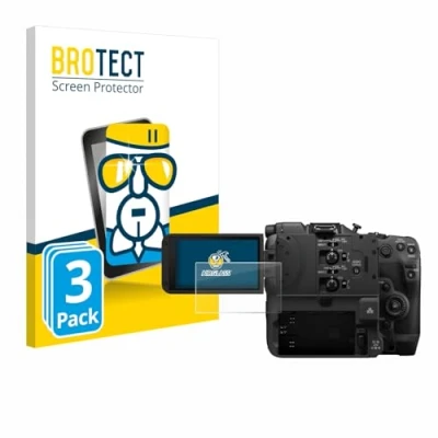 Afbeelding van BROTECT Screenprotector voor Canon EOS C400 Folie Beschermfolie Beschermglas transparant (3 Stuks)