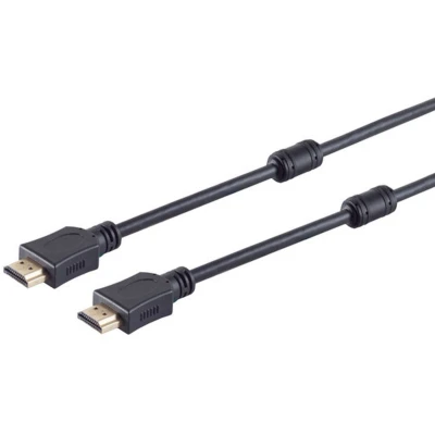 Afbeelding van Shiverpeaks S/CONN maximale connectiviteit HDMI verbindingskabel A stekker naar stekker, verguld (1 m, HDMI), Videokabel