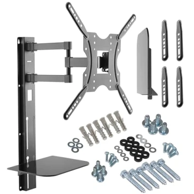Afbeelding van Maclean Brackets TV Muurbeugel met plank DVD 30 kg 32&quot; 55&quot;