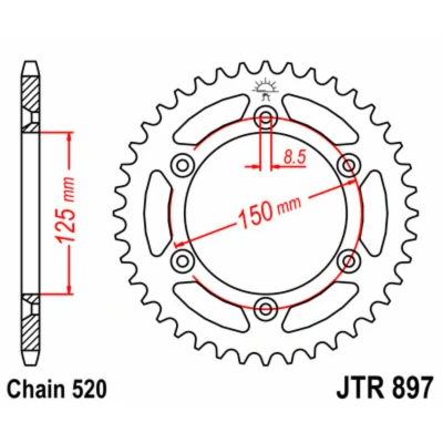 Afbeelding van Rek JT JTR897,40