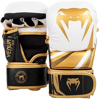 Afbeelding van Sparring Handschoenen Venum Challenger 3.0 Wit/Zwart/Goud L/XL