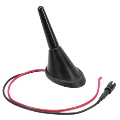 Afbeelding van FanPaYY Dakantenne met korte stang, 3 cm, Raku antennesokkel, 2 stopcontacten, set van 16 V, geschikt voor universele voertuigen