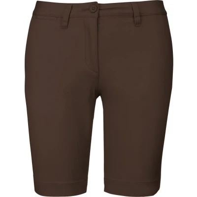 Afbeelding van Kariban Dames chino bermudashorts K751 Chocolate