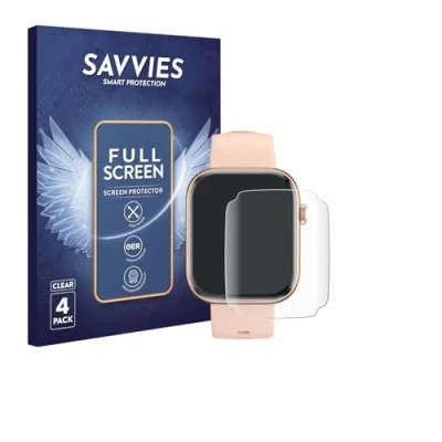Afbeelding van Savvies Screenprotector voor Sytifro Smartwatch 1.93&quot; Folie Beschermfolie transparant volledig dekking (4 Stuks)