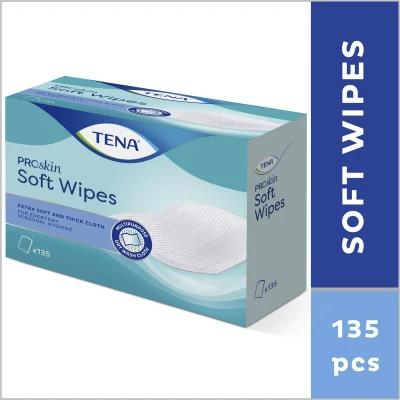 Afbeelding van TENA Soft Wipe 30 x 32 cm 135 stuks