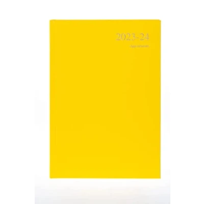 Afbeelding van Collins Debden Essentials Academic 2023 24 A4 Week to View Mid Year Diary Planner (afspraken) School, College of University Term Journal juli tot 2024 Geel ESSA43M.45 2324