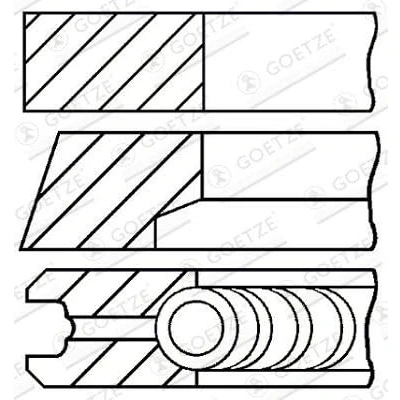 Afbeelding van Goetze Engine Zuigerveren 08 529300 00