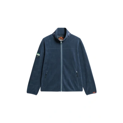 Afbeelding van Superdry Mannen Active Fleece met Volledige Rits Blauw Grootte: M