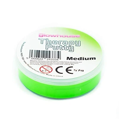 Afbeelding van Premium Therapy Putty Squeezable Non Toxic, Hand Oefening, Anti Stress voor Volwassenen en Kinderen 57g (Groen Medium)