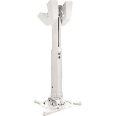 Afbeelding van VOGEL&#039;S PPC 1555 universele beamer plafondbeugel Afstand tot plafond: 550 850 mm Reikwijdte diameter van 30 337 (1,2 13,2 inch) Kantelbaar (15) en draaibaar (360) Wit