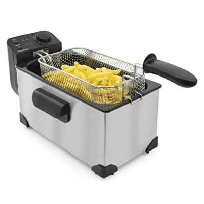 Afbeelding van Tomado TDF3001S Frituurpan 3 liter inhoud Koude zone friteuse 2200 watt RVS