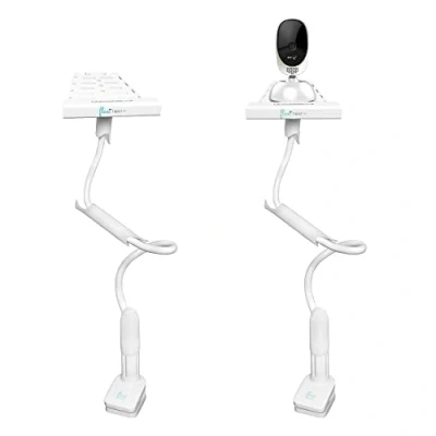 Afbeelding van Flexi Twist Pro Universele houder voor babyfoonhouder Veilig met riemen en klem aan meubels Boren niet nodig Flexibele babycameramontage Babyfoon Plank