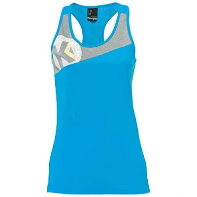 Afbeelding van Kempa Core 2.0 Singlet Dames Kempablauw Donker Grijs Melange Maat 2XL