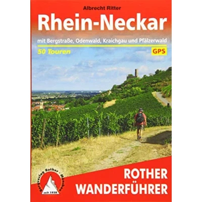 Afbeelding van Rhein Neckar: mit Bergstraße, Odenwald, Kraichgau und Pfälzerwald. 50 Touren GPS Tracks