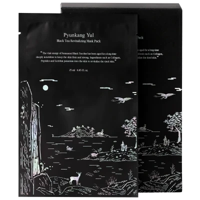 Afbeelding van Pyunkang Yul Black Tea Revitalizing Mask Pack (10 pcs)
