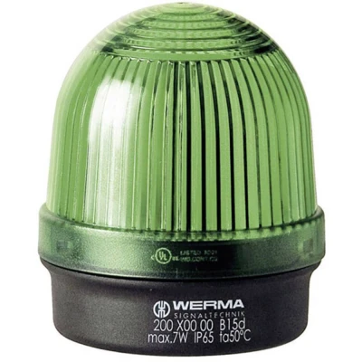Afbeelding van Werma Signaltechnik Signaallamp 200.200.00 Groen Continulicht 12 V/AC, V/DC, 24 48 110 230 V/AC