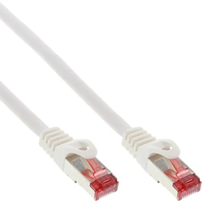 Afbeelding van InLine® Patchkabel, S STP/PiMF, Cat. 6, wit, 0.3m