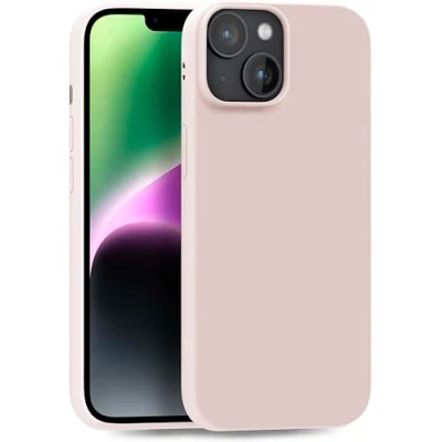 Afbeelding van MyGadget silicone Sleeve voor Apple iPhone 14 Plus duurzame beschermende TPU case slanke hoes terug cover ultra krasbestendige telefoon matte baby roze