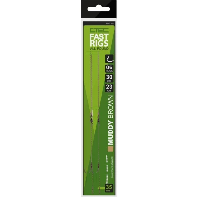 Afbeelding van Spro C Tec Fast Rigs &#039;Muddy Brown&#039; (Maat 8) (2stuks) Karper onderlijnen