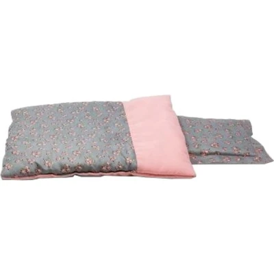 Afbeelding van MiniMommy poppen beddengoed Grijs / Roze 43 50 cm