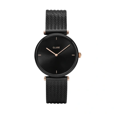 Afbeelding van CLUSE Triomphe Black CW0101208004 horloge RosekleurZwart