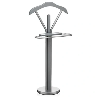 Afbeelding van IDIMEX FABIO Dressboy voor heren, met kleerhanger, broekhanger, kleine plank in grijs