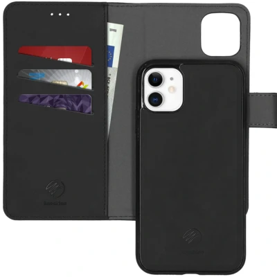 Afbeelding van Apple iPhone 11 Hoesje Kunstleder iMoshion Bookcase/2 in 1 Case Zwart Telefoonhoesje