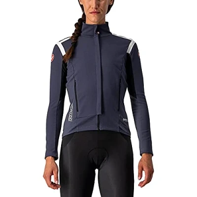 Afbeelding van CASTELLI 4519535 570 PERFETTO RoS W LS Jacket Vrouwen Donkerstaalblauw/zacht roze XL