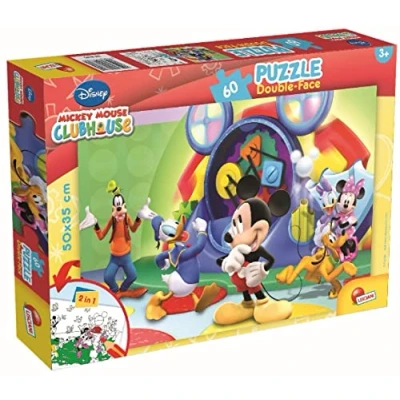 Afbeelding van Lisciani 47895 Colorbaby dubbelzijdige puzzel 60 delige color me mine, 50 x 35 cm