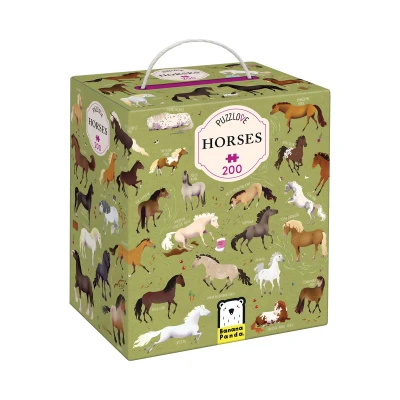 Afbeelding van Puzzlove Horses (200 Pcs) 7+ Floor Puzzle