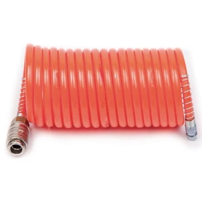 Afbeelding van FIAC spiraalslang voor perslucht, compleet met universele aansluitingen. Buitendiameter 8 mm, binnen 6 lengte 5 meter