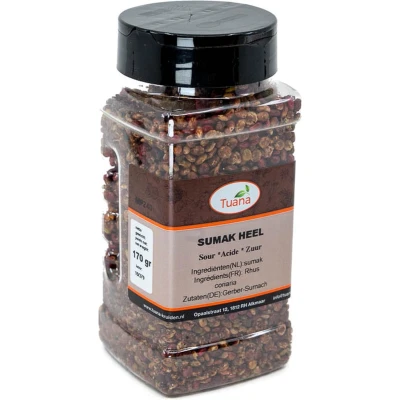 Afbeelding van Tuana Kruiden Sumak Heel Strooibus 170 Gram Zonder Zout MP0259