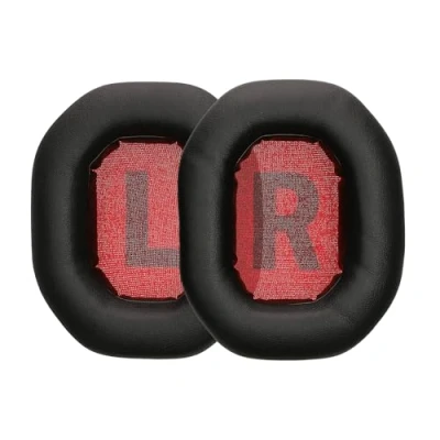Afbeelding van kwmobile 2x oorkussens compatibel met Logitech G PRO X 2 Earpads voor koptelefoon Kunstleer en schuim in zwart
