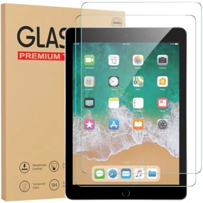 Afbeelding van Gerutek 2 stuks schermbeschermer voor iPad 9,7 inch, Air1, Air 2, Pro 9.7 gehard glas film [Ultra Clear] [Anti kras] 6e/iPad 5e generatie