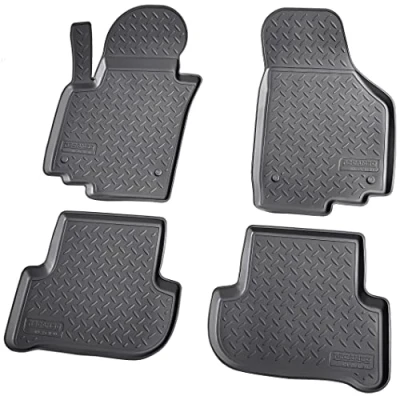 Afbeelding van Recambo 3D rubberen vloermatten compatibel met SEAT Altea/Altea XL 5P 2004 2015 automatten precies passend rand zwart