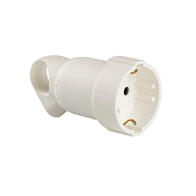 Afbeelding van Legrand, Schuko stopcontact, greepring, wit