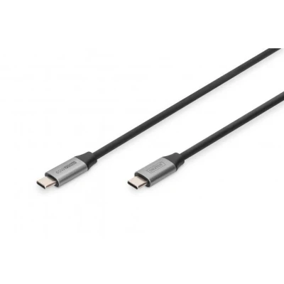 Afbeelding van Digitus USB kabel 3.2 Gen1 (USB 3.0 / 3.1 Gen1) C, C stekker 1.00 m Zwart Flexibel, Afgeschermd, Met US