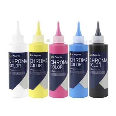 Afbeelding van Set met 5 Primaire kleuren, Chroma Color La kleuren.