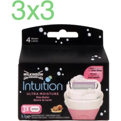 Afbeelding van WILKINSON INTUITION ULTRA MOISTURE 3 X
