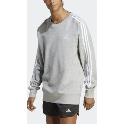 Afbeelding van adidas Sportswear Essentials 3STRIPES Sweater, Heren, Maat: Small, Medium grey heather