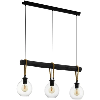 Afbeelding van EGLOÂ RodingÂ HanglampÂ Â E27Â 88Â cmÂ Zwart/Bruin