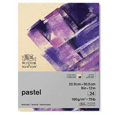 Afbeelding van Winsor &amp; Newton 6660769 Pastelpapier in blok met grondkleuren 24 vellen 22,9 x 30,5 cm, 160 g/m², FSC, zuurvrij, zonder optische witmakers, archiveerbare kwaliteit, stabiel en bestand tegen