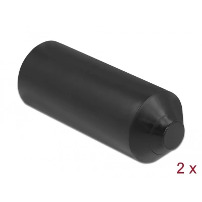 Afbeelding van Delock eindkappen met inwendige lijm 90 x 30 mm 2 stuks zwart