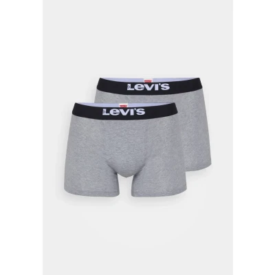 Afbeelding van Levi&#039;s MEN Solid Basic Brief 2 PACK Boxerbriefs, Heren, Maat: Small, Grey