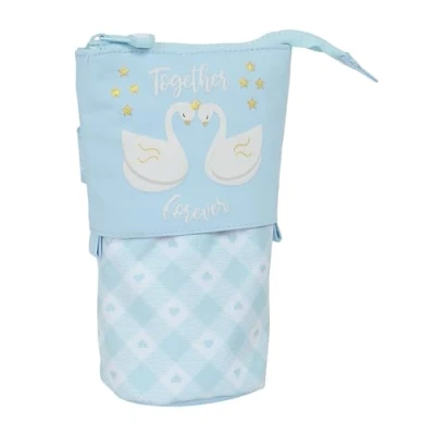 Afbeelding van Potloodetui Glow Lab Cisnes Licht Blauw 8 x 19 6 cm