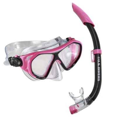 Afbeelding van US Divers Combo Dorado II JR Roze Zwart