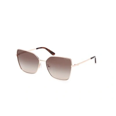 Afbeelding van Guess Zonnebril, Dames, Maat: 59, Gold brown