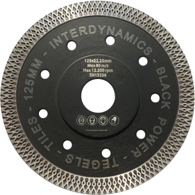 Afbeelding van InterDynamics Tilepower premium diamantzaagblad tegels 230 mm